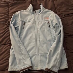 The North Face Sky Blue Softshell Jacket